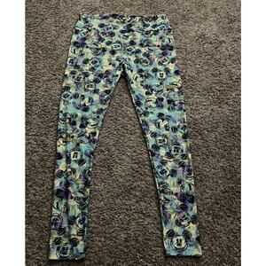 LuLaRoe Disney Leggings Tall &‎ Curvy Mickey Mouse Scribble Multi Color
